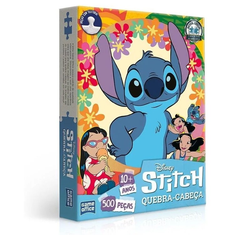 Quebra Cabeça Stitch 500 peças - Disney - Game Office