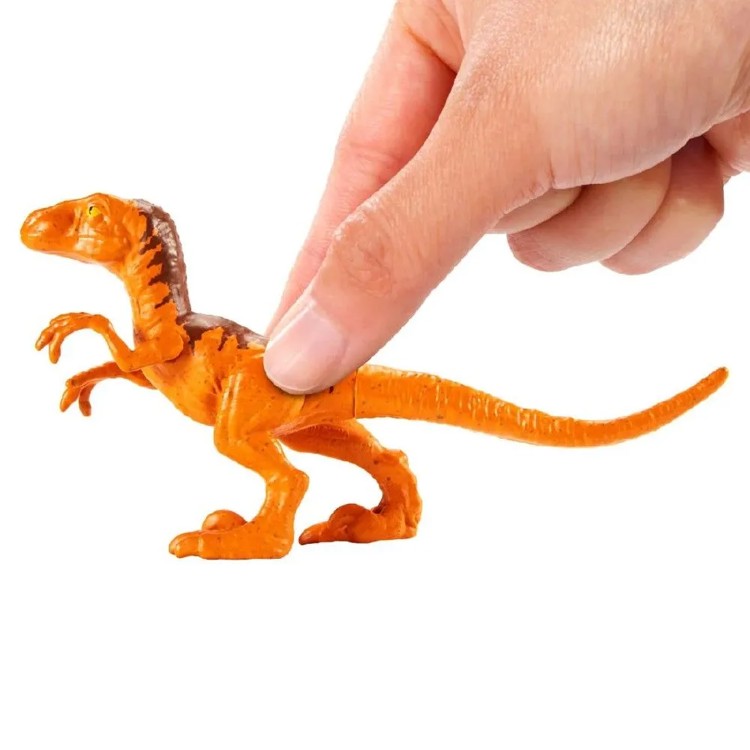 Jurassic World Rebirth - Dinossauro Velociraptor 15 Cm - Articulado - Mattel