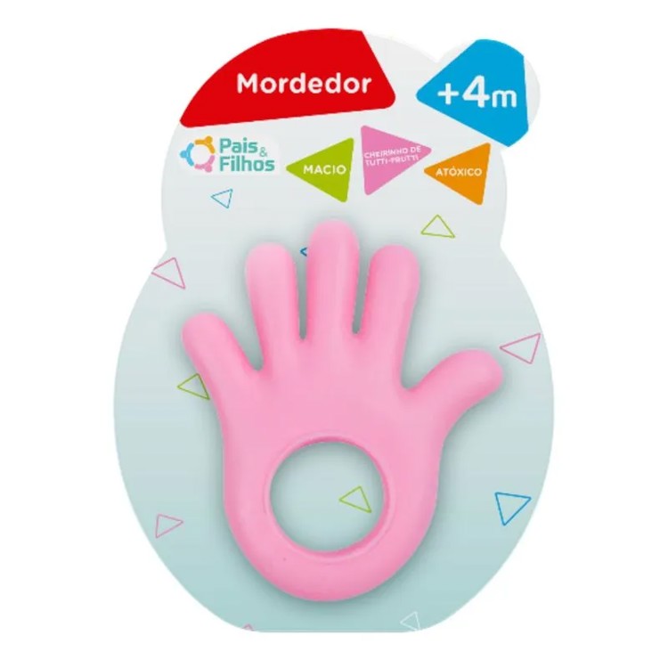 Mordedor Mãozinha Rosa - Pais & Filhos