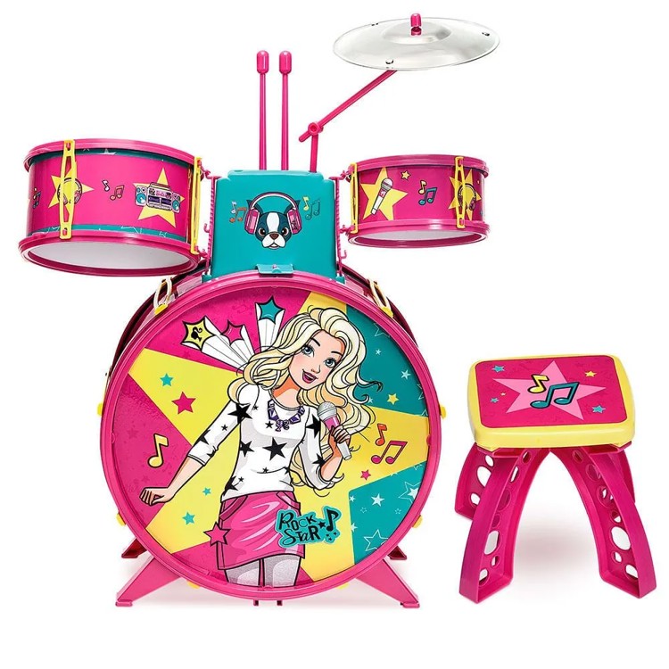 Bateria Infantil Fabulosa Barbie - Fun Divirta-se