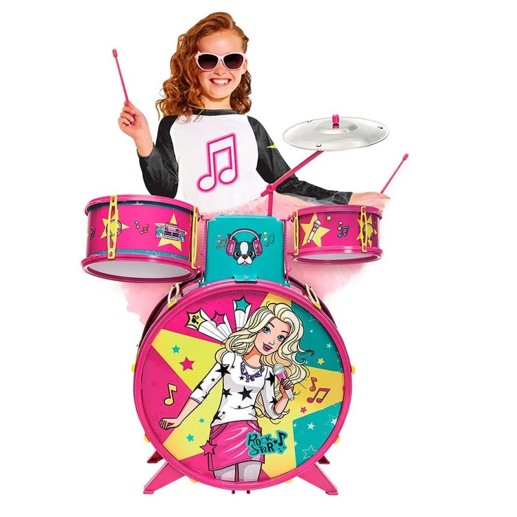 Bateria Infantil Fabulosa Barbie - Fun Divirta-se