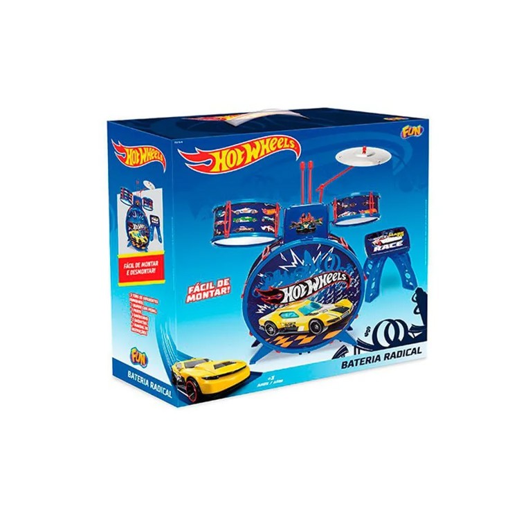 Bateria Infantil Radical Hot Wheels - Fun Divirta-se