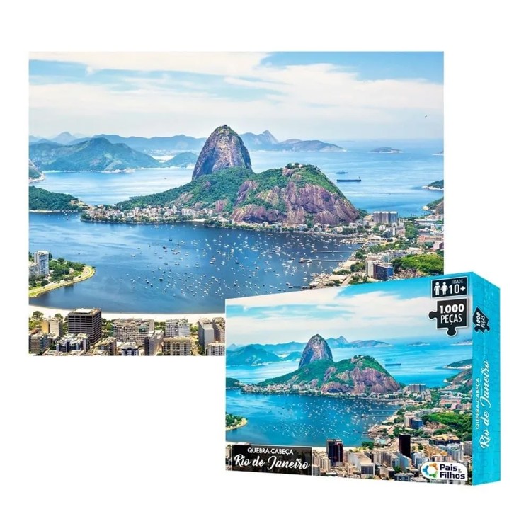 Quebra-Cabeça 1000 Peças - Rio de Janeiro - Pais & Filhos