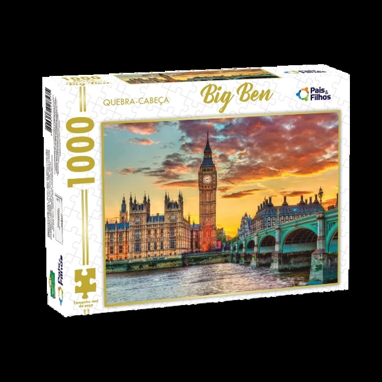 Quebra-Cabeça 1000 Peças - Big Ben - Pais & Filhos
