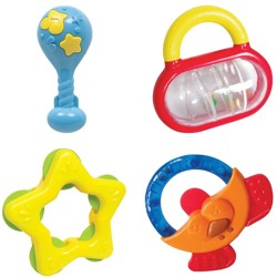 Conjunto de Chocalhos Baby - Conjunto Meus Amiguinhos - Buba