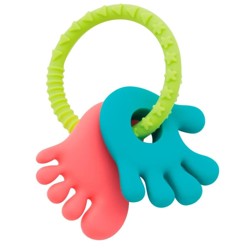 Mordedor Mãozinha e Pezinho Rosa/Azul - Buba