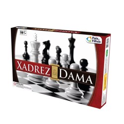 Jogo Xadrez e Dama - Pais e Filhos