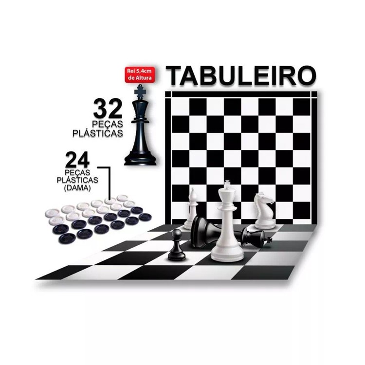 Jogo Xadrez e Dama - Pais e Filhos
