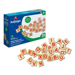 Jogo Brincando com Letras Maiúsculas - 36 Peças - Xalingo
