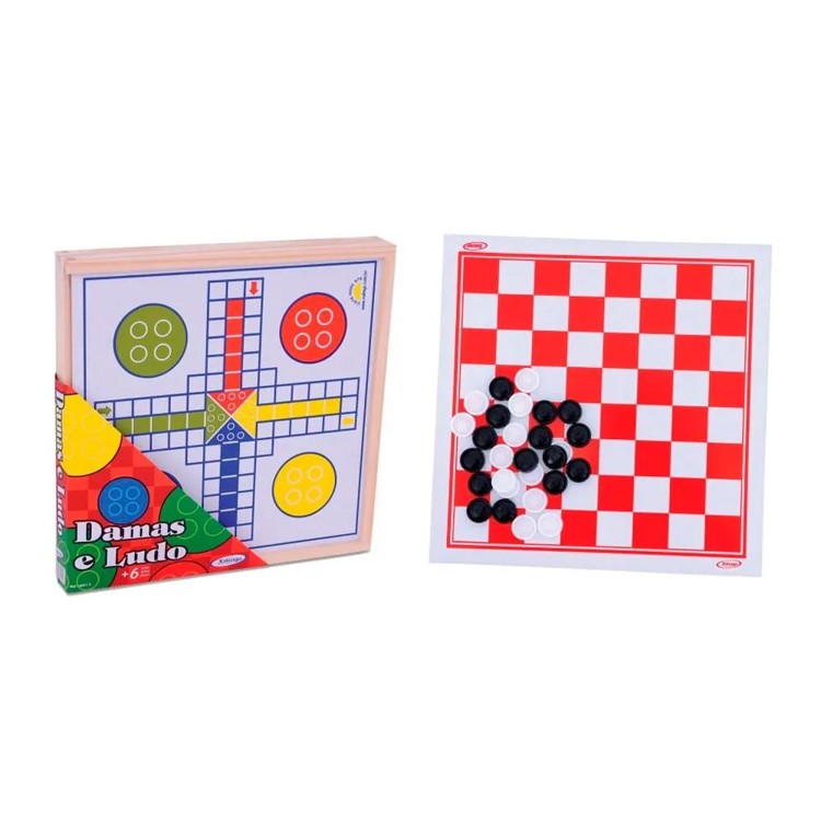 Jogo Dama e Ludo - Xalingo